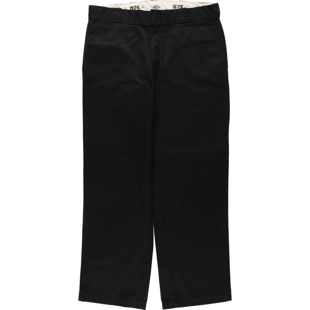 2000'S Dickies 874 Original Fit Work Pants, Men's W35 (approx.) polyester black type Vintage Second Hand