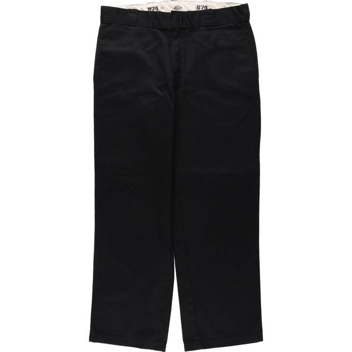 2000'S Dickies 874 Original Fit Work Pants, Men's W35 (approx.) polyester black type Vintage Second Hand