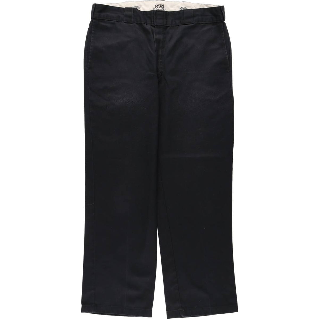 Dickies 874 Original Fit Work Pants for Men, W36 polyester black type Vintage Second Hand
