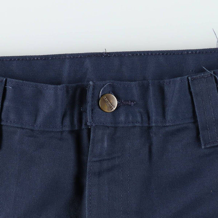 Carhartt Work Pants Men's W37 unclear navy blue type Vintage Second Hand