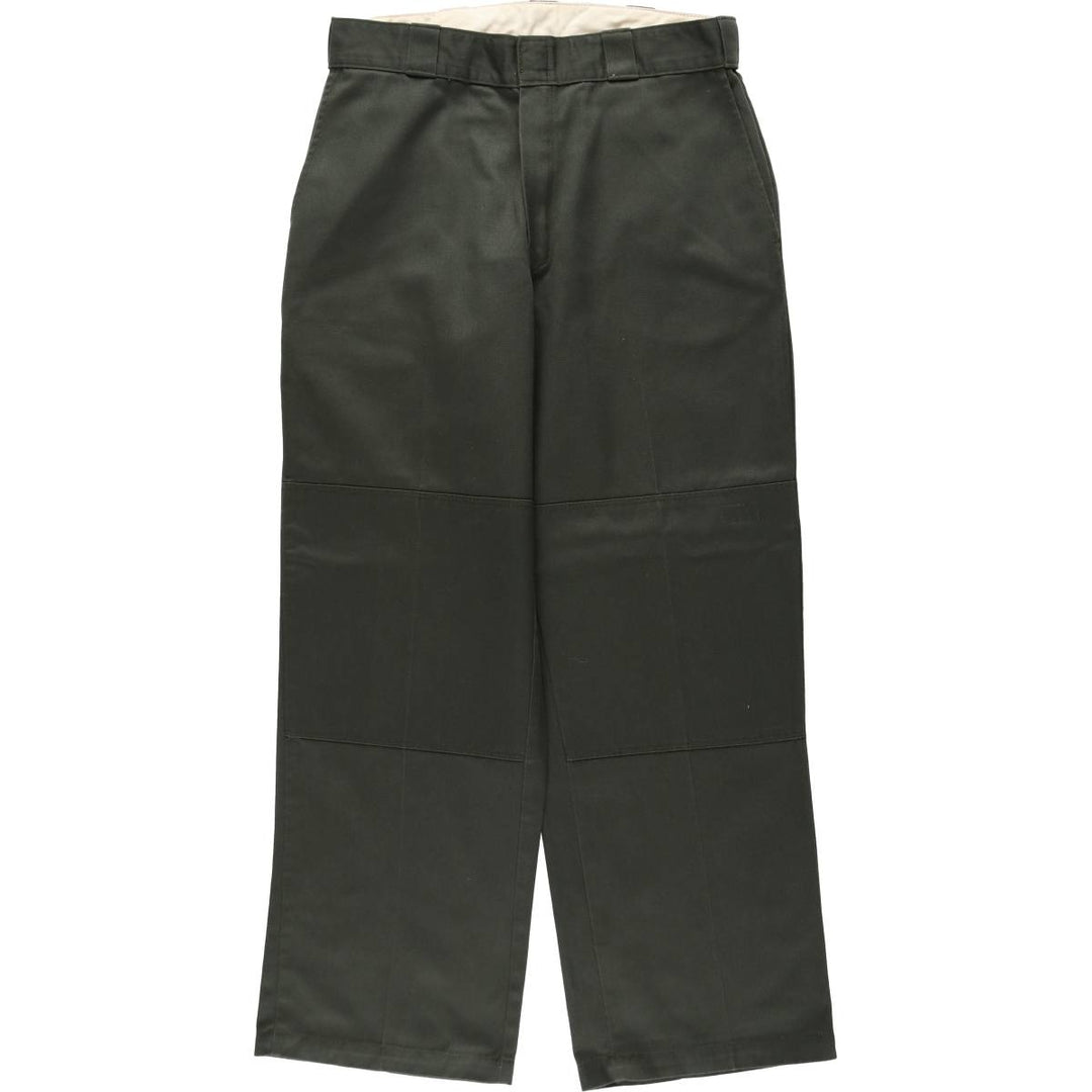 Double-knee work pants, men's size W30 equivalent. unclear green type Vintage Second Hand