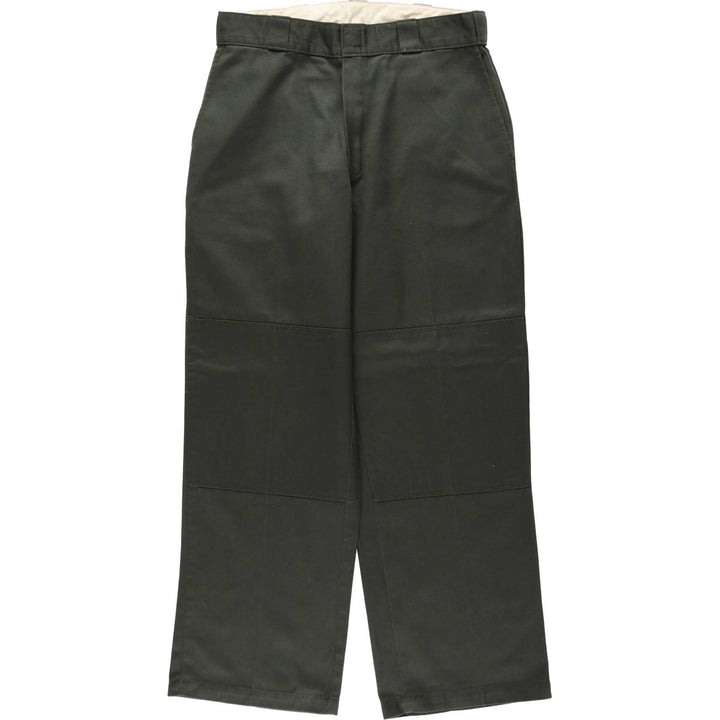 Double-knee work pants, men's size W30 equivalent. unclear green type Vintage Second Hand