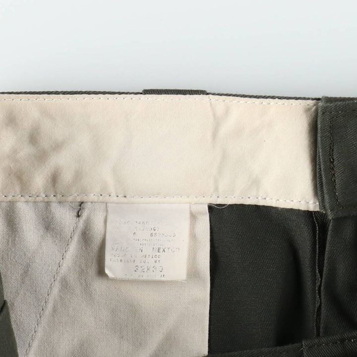 Double-knee work pants, men's size W30 equivalent. unclear green type Vintage Second Hand