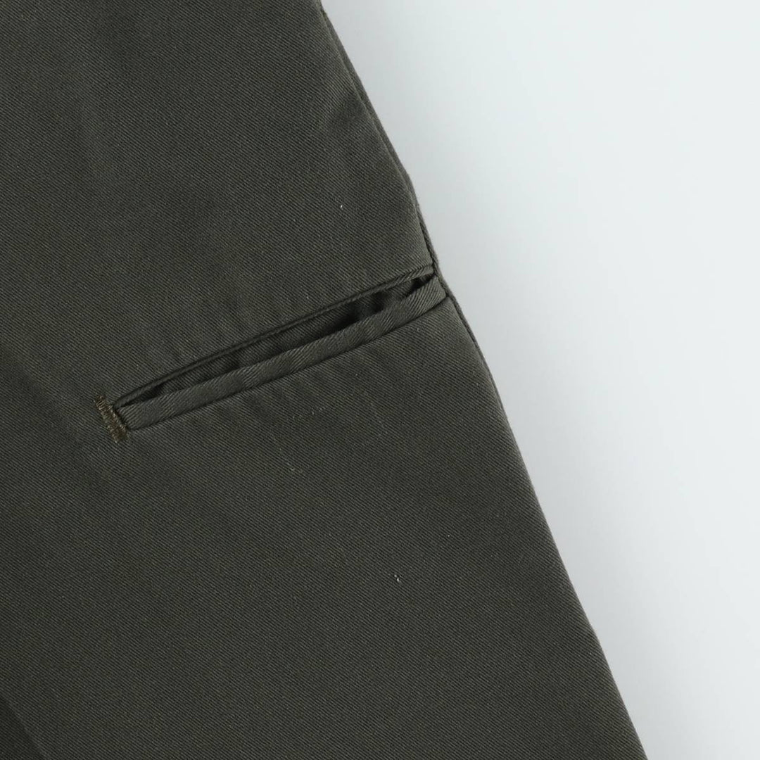 Double-knee work pants, men's size W30 equivalent. unclear green type Vintage Second Hand