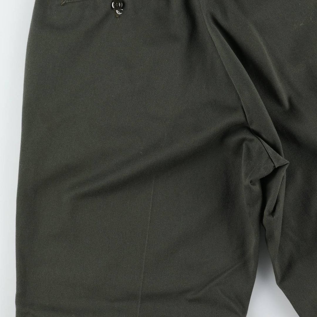 Double-knee work pants, men's size W30 equivalent. unclear green type Vintage Second Hand