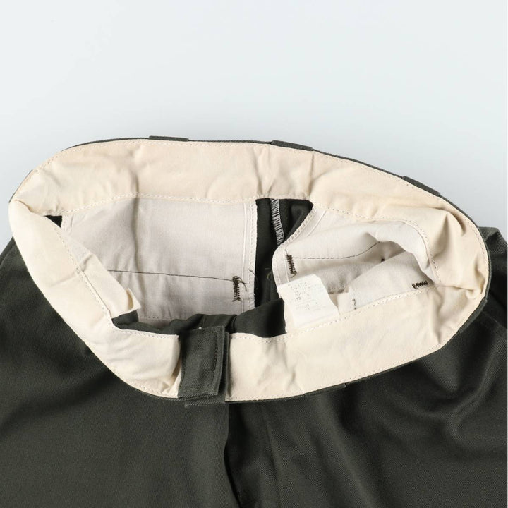 Double-knee work pants, men's size W30 equivalent. unclear green type Vintage Second Hand