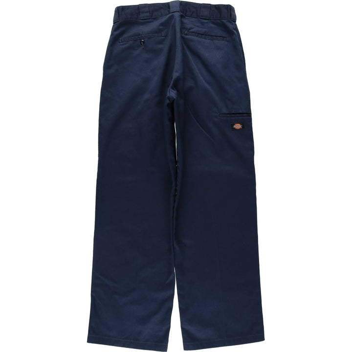 Dickies Loose Fit Double Knee Work Pants Men's W34 polyester navy blue type Vintage Second Hand