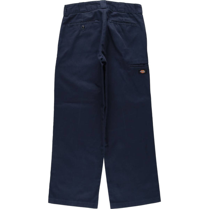 Dickies Loose Fit Work Pants, Men's W33 (approx.) polyester navy blue type Vintage Second Hand