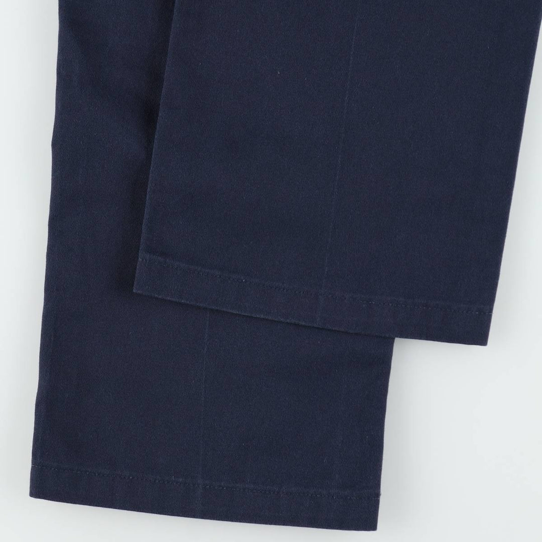 Dickies Loose Fit Work Pants, Men's W33 (approx.) polyester navy blue type Vintage Second Hand
