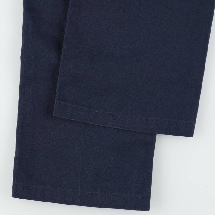 Dickies Loose Fit Work Pants, Men's W33 (approx.) polyester navy blue type Vintage Second Hand
