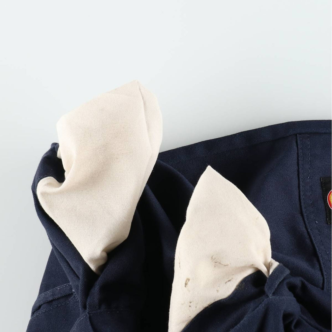 Dickies Loose Fit Work Pants, Men's W33 (approx.) polyester navy blue type Vintage Second Hand