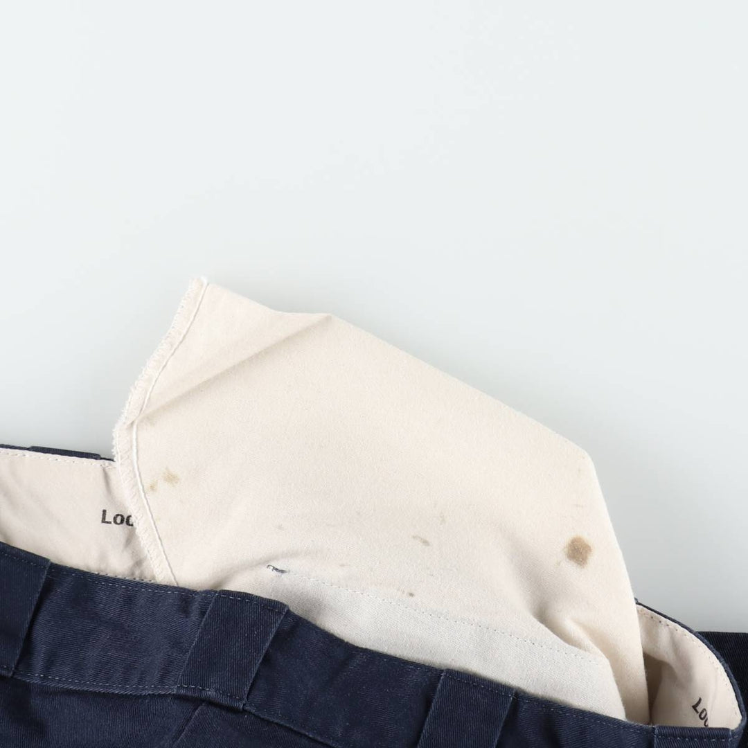 Dickies Loose Fit Work Pants, Men's W33 (approx.) polyester navy blue type Vintage Second Hand