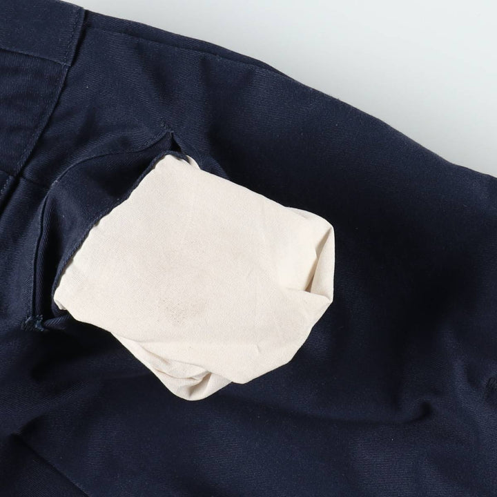 Dickies Loose Fit Work Pants, Men's W33 (approx.) polyester navy blue type Vintage Second Hand