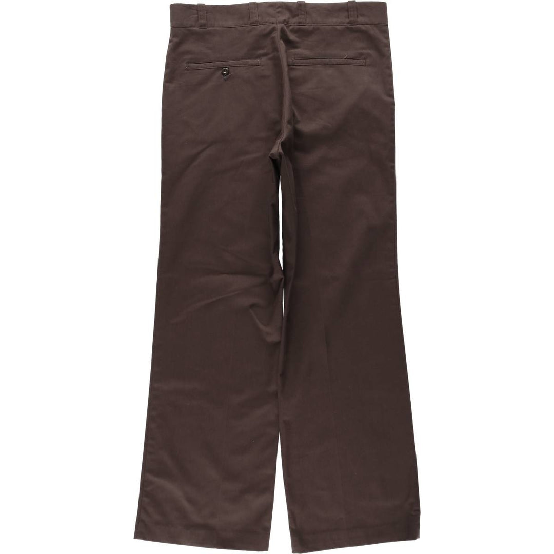 70s-80'S Sears PERMA-PREST Work Pants, Men's W33 (approx.), Vintage unclear brown type Vintage Second Hand