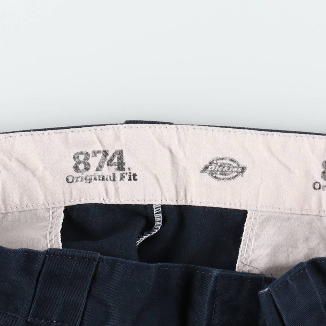 Dickies 874 Original Fit Work Pants, Men's, Size W34 unclear navy blue type Vintage Second Hand