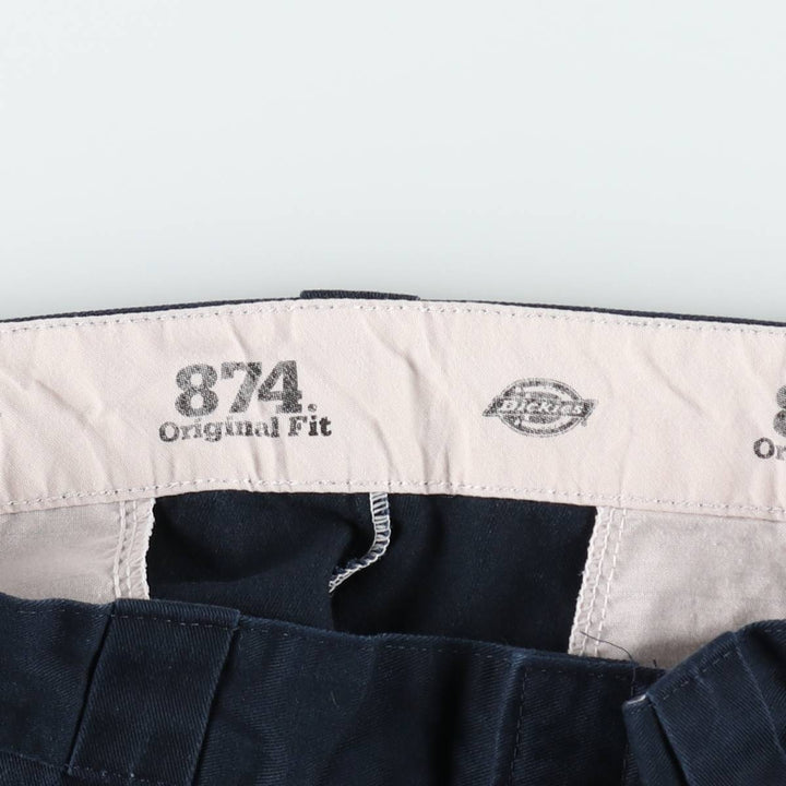 Dickies 874 Original Fit Work Pants, Men's, Size W34 unclear navy blue type Vintage Second Hand