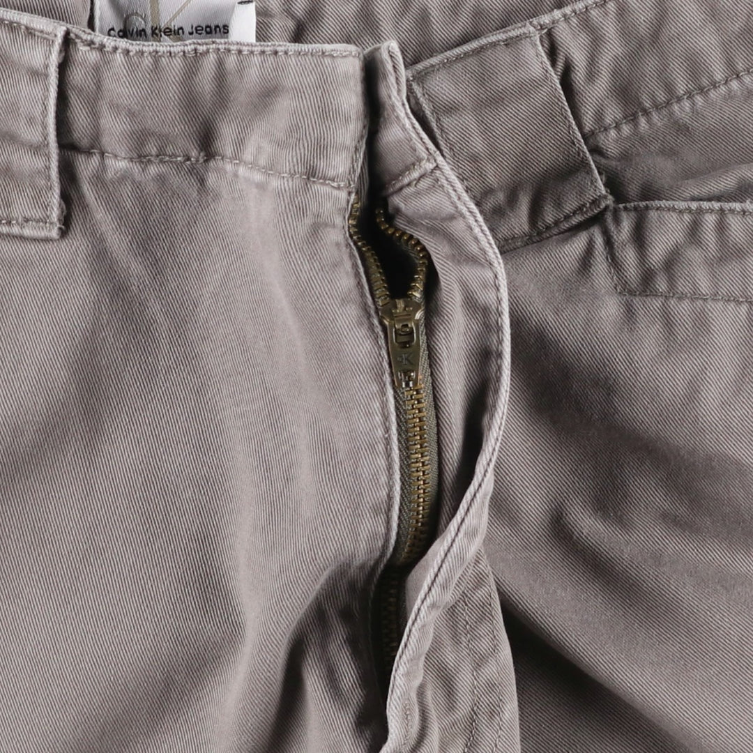 Calvin Klein cargo shorts, men's size W36 (approx.) cotton gray type Vintage Second Hand