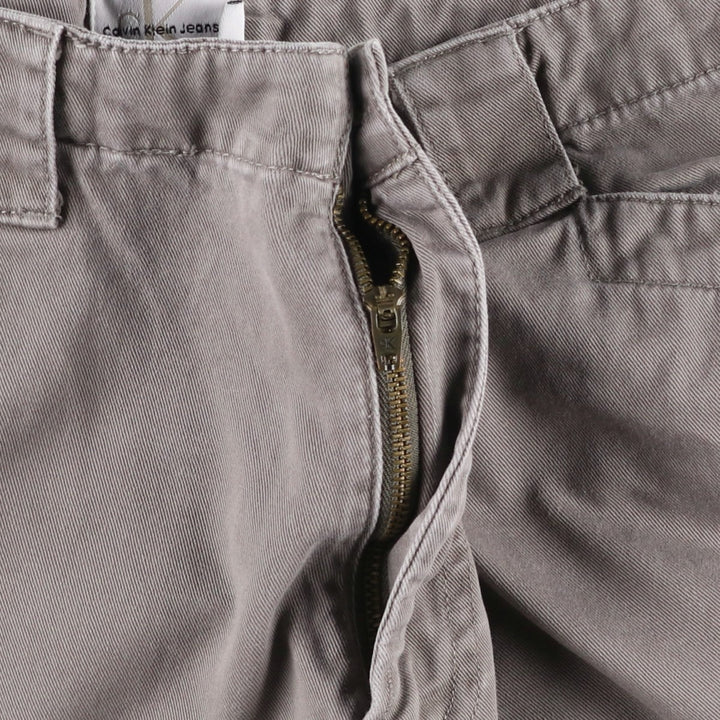 Calvin Klein cargo shorts, men's size W36 (approx.) cotton gray type Vintage Second Hand