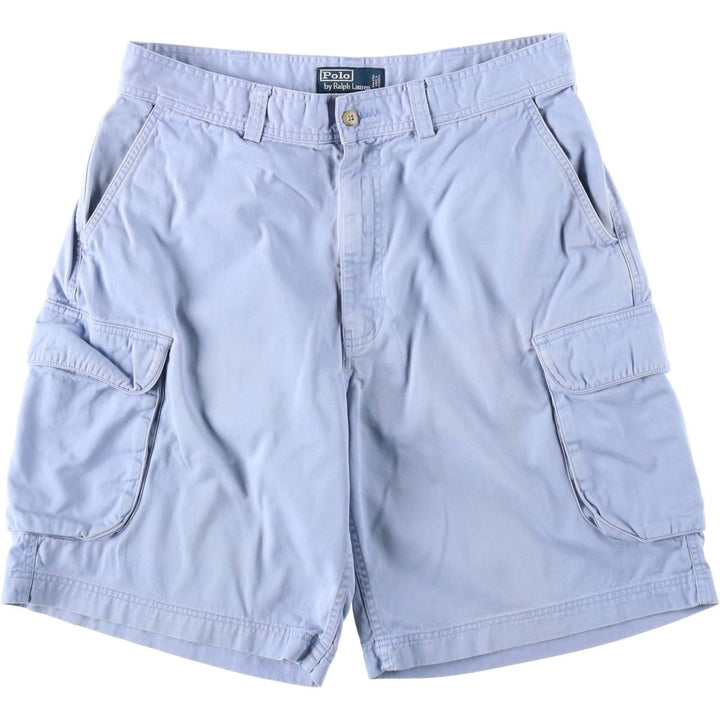 Ralph Lauren POLO by Ralph Lauren cargo shorts, half pants, men's size w34 cotton Blue type light blue Vintage Second Hand