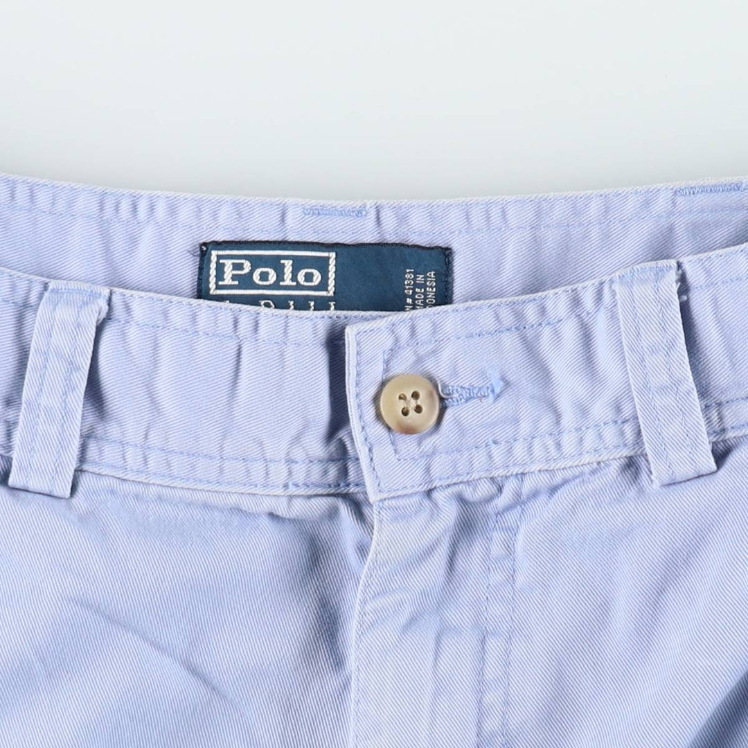 Ralph Lauren POLO by Ralph Lauren cargo shorts, half pants, men's size w34 cotton Blue type light blue Vintage Second Hand