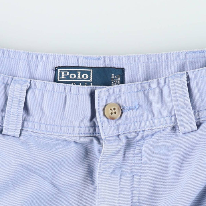 Ralph Lauren POLO by Ralph Lauren cargo shorts, half pants, men's size w34 cotton Blue type light blue Vintage Second Hand