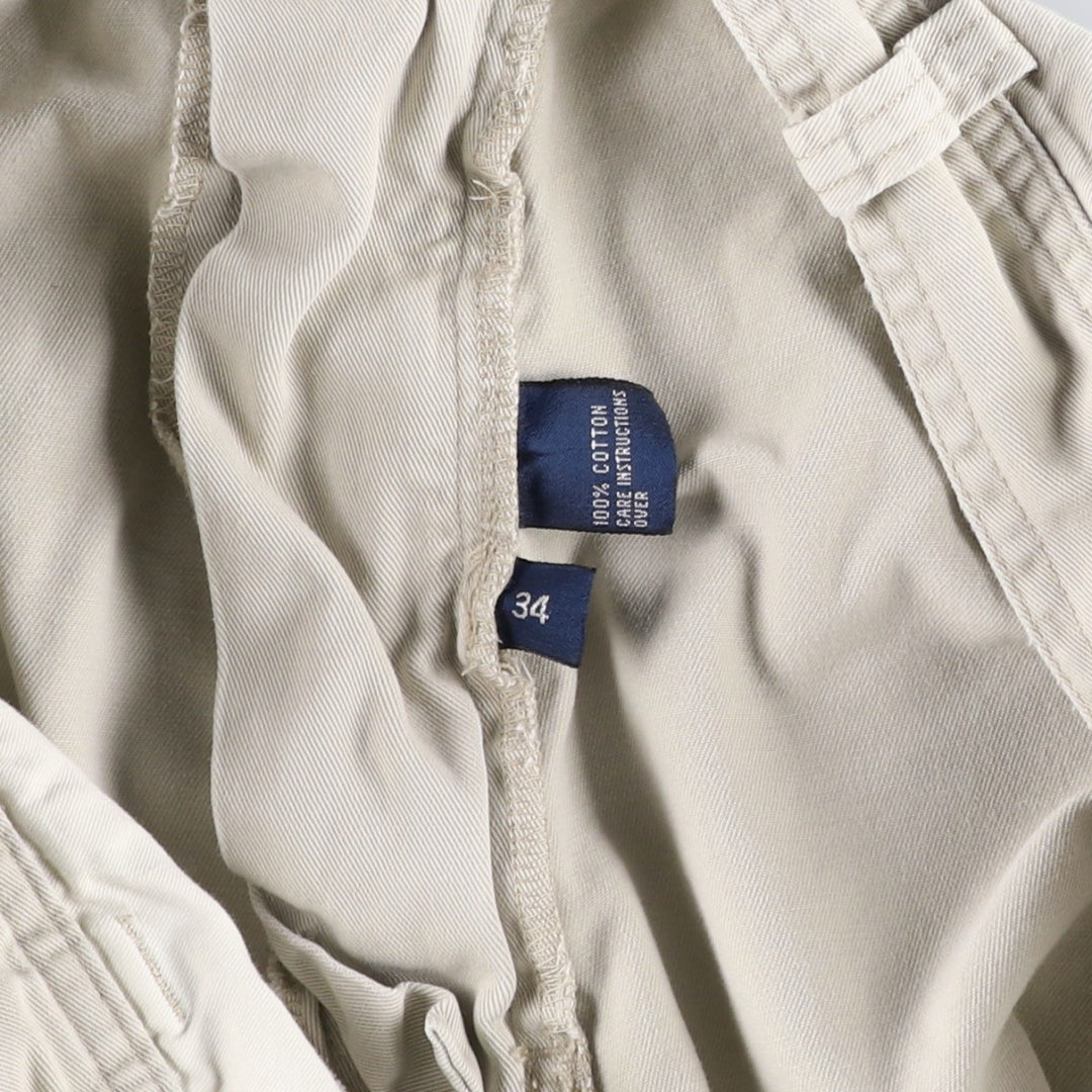 Ralph Lauren POLO by Ralph Lauren cargo shorts, half pants, men's size w34 cotton gray type Vintage Second Hand