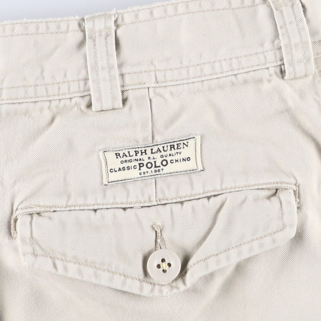 Ralph Lauren POLO by Ralph Lauren cargo shorts, half pants, men's size w34 cotton gray type Vintage Second Hand