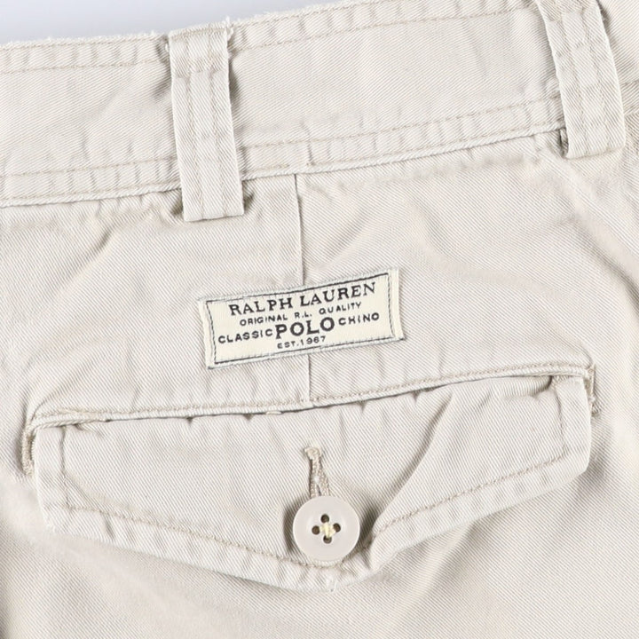 Ralph Lauren POLO by Ralph Lauren cargo shorts, half pants, men's size w34 cotton gray type Vintage Second Hand