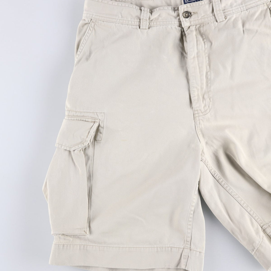 Ralph Lauren POLO by Ralph Lauren cargo shorts, half pants, men's size w34 cotton gray type Vintage Second Hand