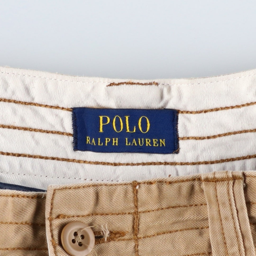 Ralph Lauren POLO RALPH LAUREN cargo shorts, men's size W36 cotton Beige type Vintage Second Hand