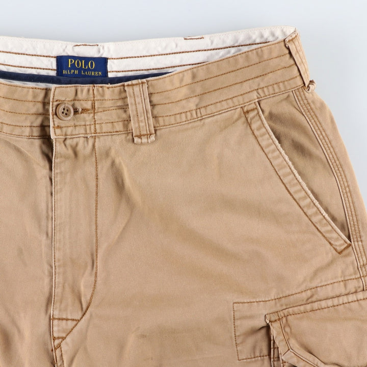 Ralph Lauren POLO RALPH LAUREN cargo shorts, men's size W36 cotton Beige type Vintage Second Hand