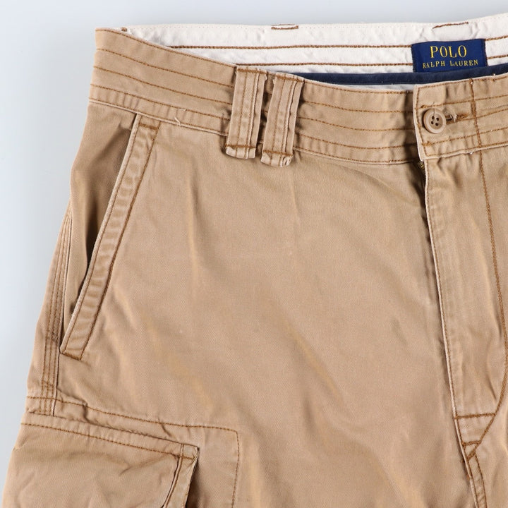 Ralph Lauren POLO RALPH LAUREN cargo shorts, men's size W36 cotton Beige type Vintage Second Hand