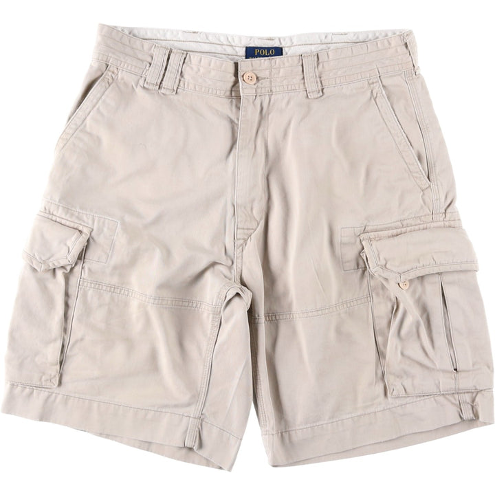 Ralph Lauren POLO RALPH LAUREN cargo shorts, half pants, men's size w35 cotton Beige type Vintage Second Hand