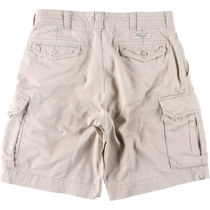 Ralph Lauren POLO RALPH LAUREN cargo shorts, half pants, men's size w35 cotton Beige type Vintage Second Hand