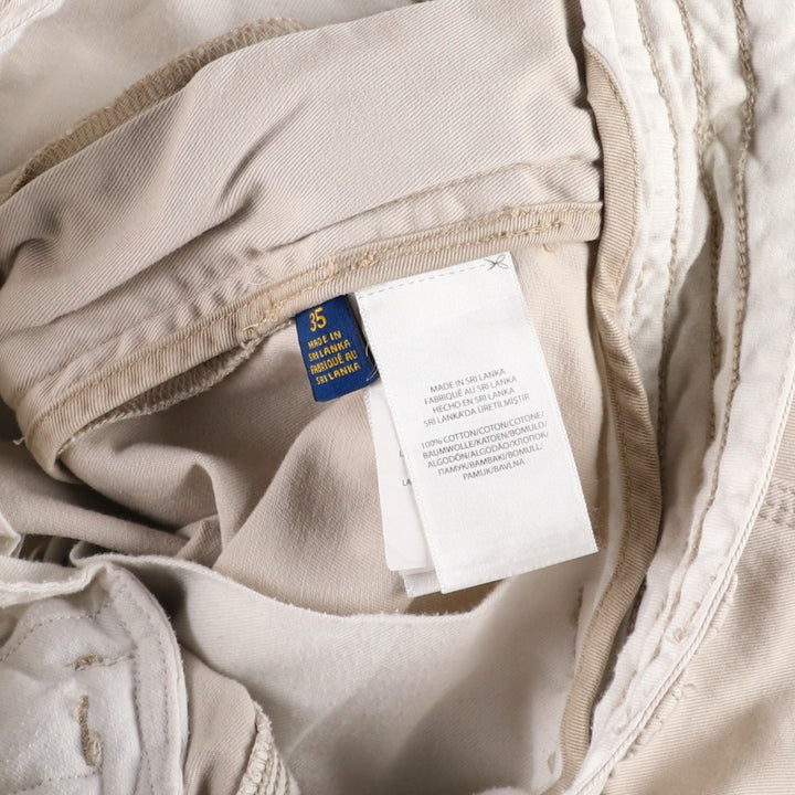 Ralph Lauren POLO RALPH LAUREN cargo shorts, half pants, men's size w35 cotton Beige type Vintage Second Hand