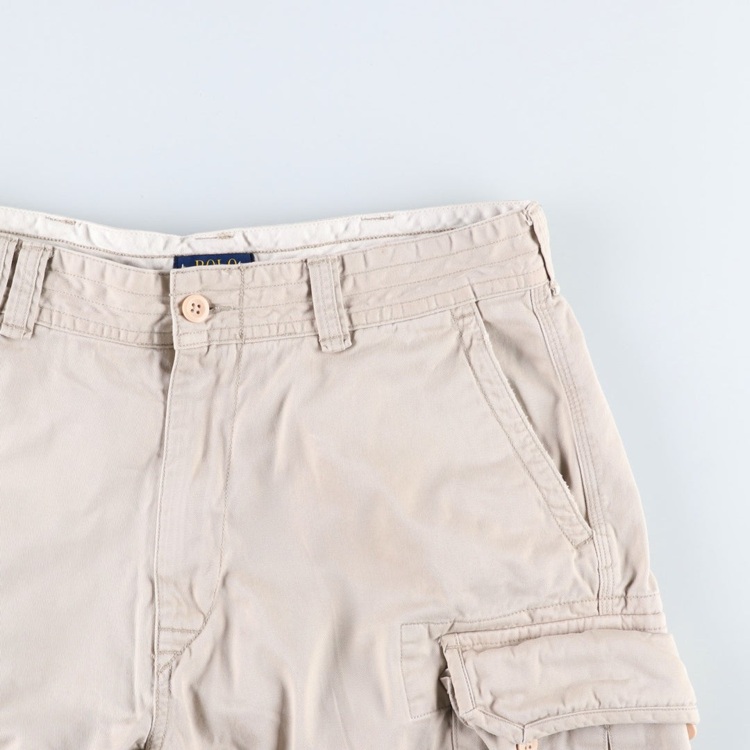 Ralph Lauren POLO RALPH LAUREN cargo shorts, half pants, men's size w35 cotton Beige type Vintage Second Hand