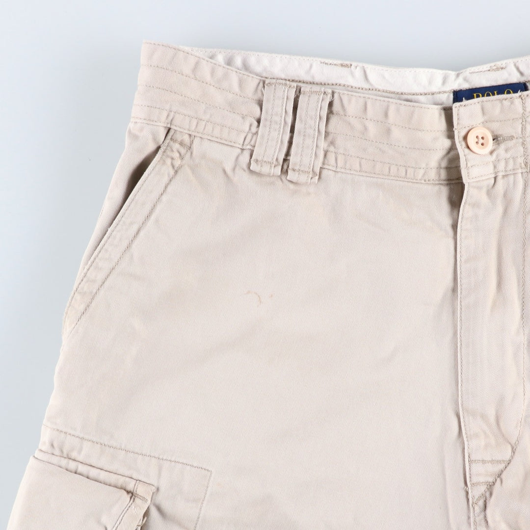 Ralph Lauren POLO RALPH LAUREN cargo shorts, half pants, men's size w35 cotton Beige type Vintage Second Hand