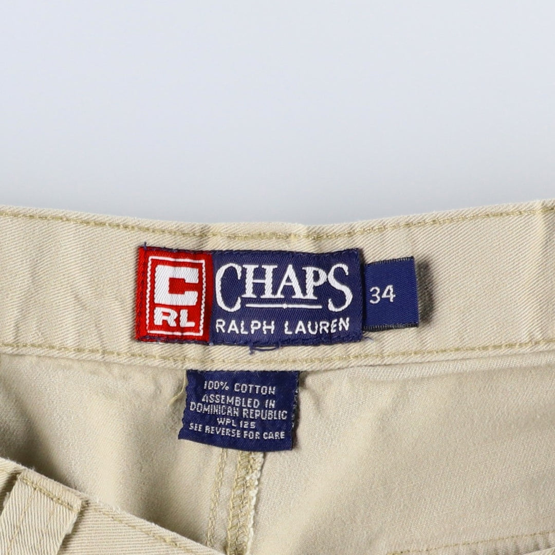 Ralph Lauren CHAPS Cargo Shorts (Men's size W34 equivalent) cotton Beige type Vintage Second Hand