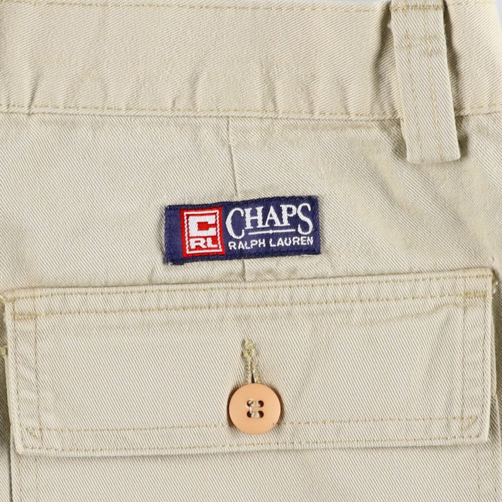 Ralph Lauren CHAPS Cargo Shorts (Men's size W34 equivalent) cotton Beige type Vintage Second Hand