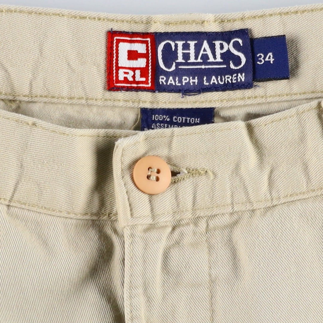 Ralph Lauren CHAPS Cargo Shorts (Men's size W34 equivalent) cotton Beige type Vintage Second Hand