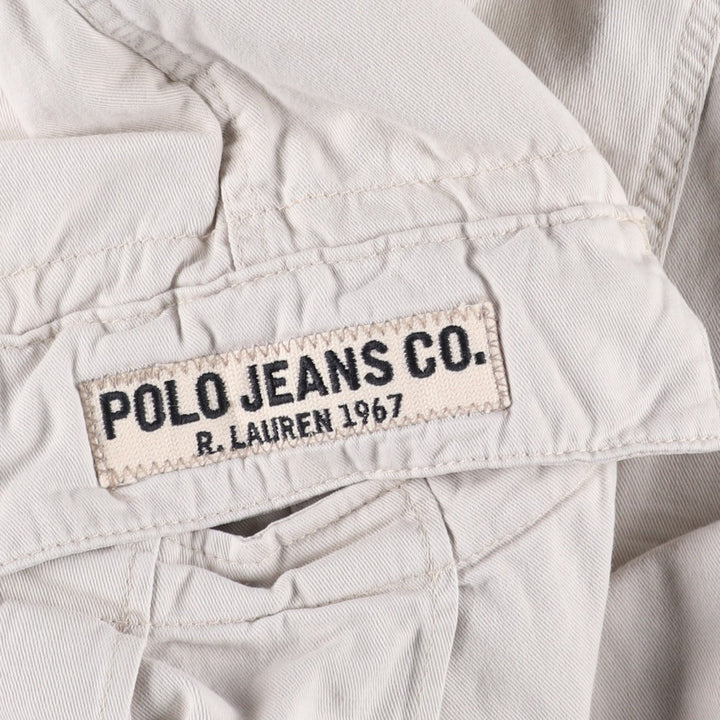 Ralph Lauren POLO JEANS COMPANY cargo shorts, men's size W29 (approx.) cotton white type Vintage Second Hand