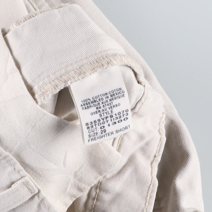 Ralph Lauren POLO JEANS COMPANY cargo shorts, men's size W29 (approx.) cotton white type Vintage Second Hand