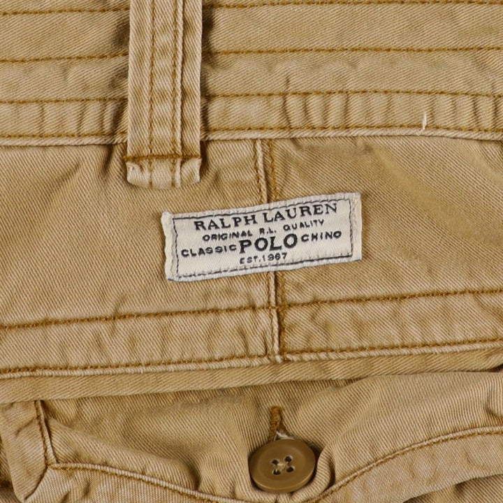 Ralph Lauren POLO RALPH LAUREN cargo shorts short pants men's w36 equivalent cotton Beige type Vintage Second Hand