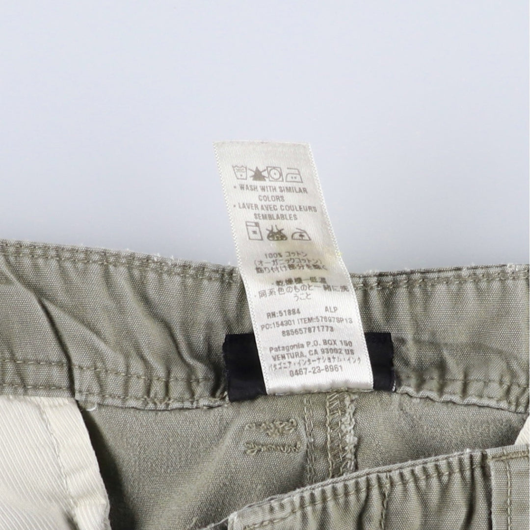 Patagonia 57697SP13 Cargo Shorts (Men's, equivalent to W34) Organic cotton Khaki type Vintage Second Hand
