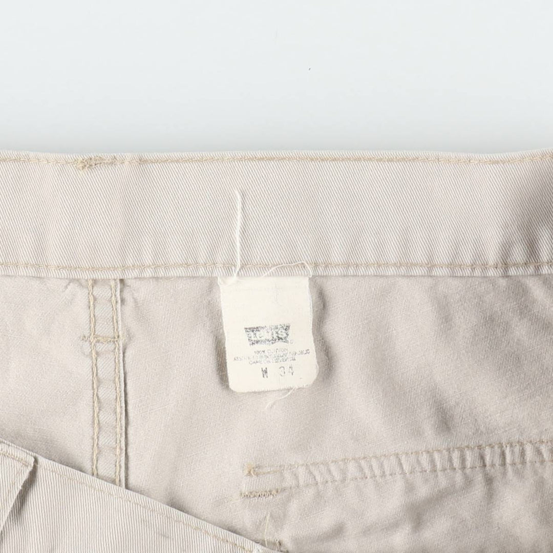 90'S Levi's Cargo Shorts, Men's Size W36 (approx.), Vintage cotton white type Vintage Second Hand