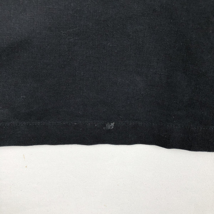 GAP Short Sleeve Open Collar Cotton x Linen Shirt Box Shirt Men's L Size linen black type Vintage Second Hand