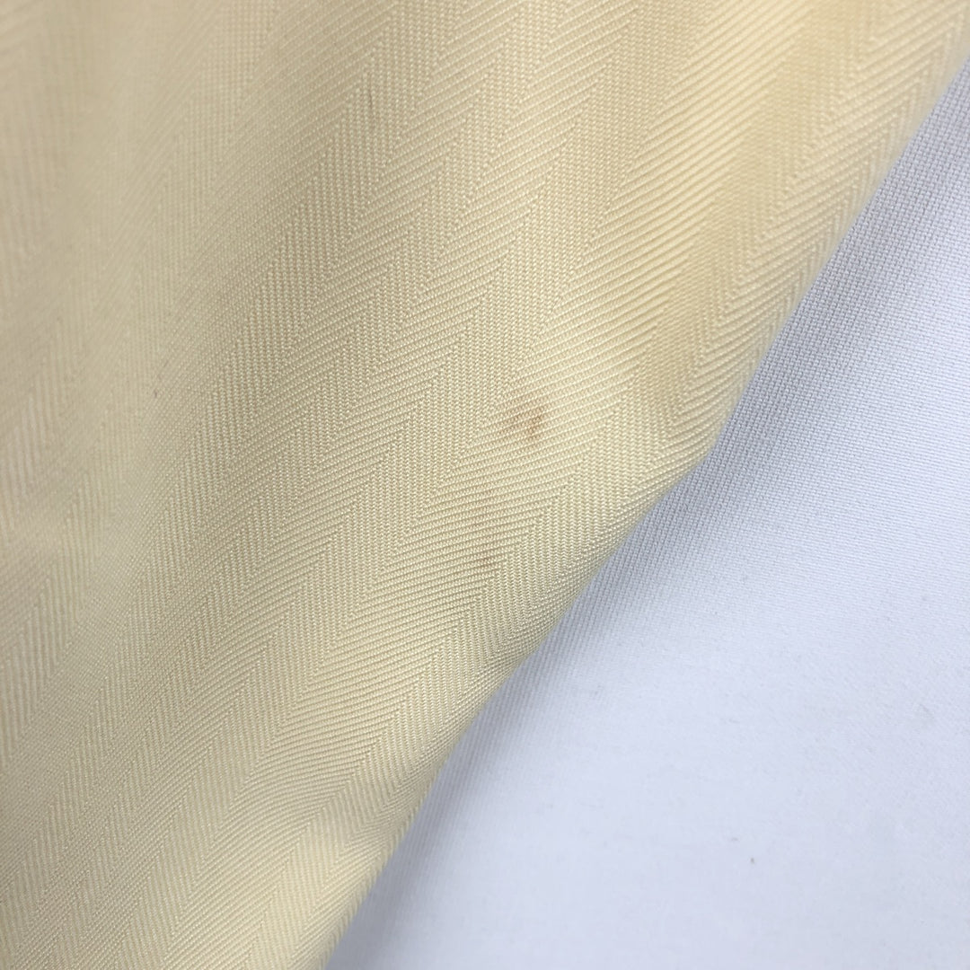 1990'S Tommy Bahama Short-Sleeve Open-Collar Silk Shirt, Boxy Shirt, Men's Size L (Equivalent), Vintage silk yellow type Vintage Second Hand