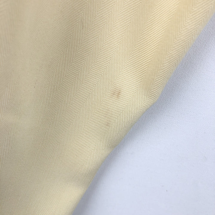 1990'S Tommy Bahama Short-Sleeve Open-Collar Silk Shirt, Boxy Shirt, Men's Size L (Equivalent), Vintage silk yellow type Vintage Second Hand