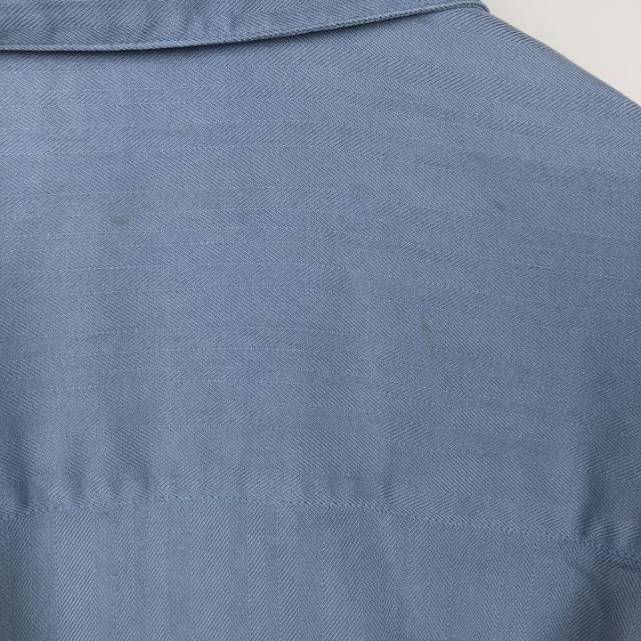 Tommy Bahama short-sleeved open-collar silk box shirt, men's size M silk Blue type light blue Vintage Second Hand