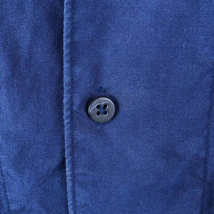 Liz Claiborne Short-Sleeve Open-Collar Rayon Shirt, Boxy Fit, Men's Size XL (approx.) Rayon blue type Vintage Second Hand